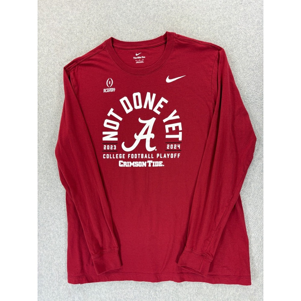 Alabama Crimson Tide Nike Long Sleeve Crew Tee Shirt (Men's XL) Crimson